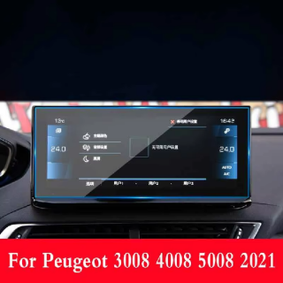 Car Navigation Tempered Glass LCD Screen Protective Film Sticker Dashboard Guard For Peugeot 3008 4008 5008 2021 2022 10 inch